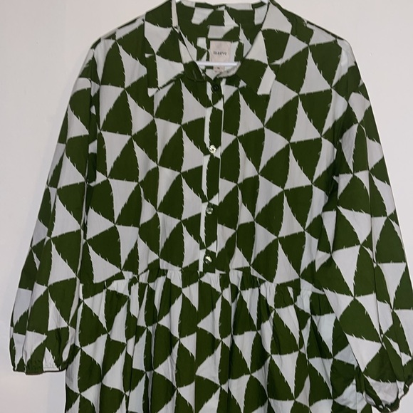 NWT: MAEVE BETTINA TIERED SHIRT DRESS BY ANTHROPOLOGIE - Picture 6 of 16